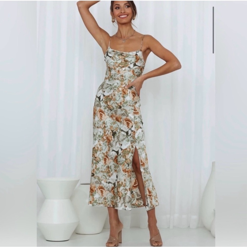 Hello Molly Dawn Talks Midi Dress Sage